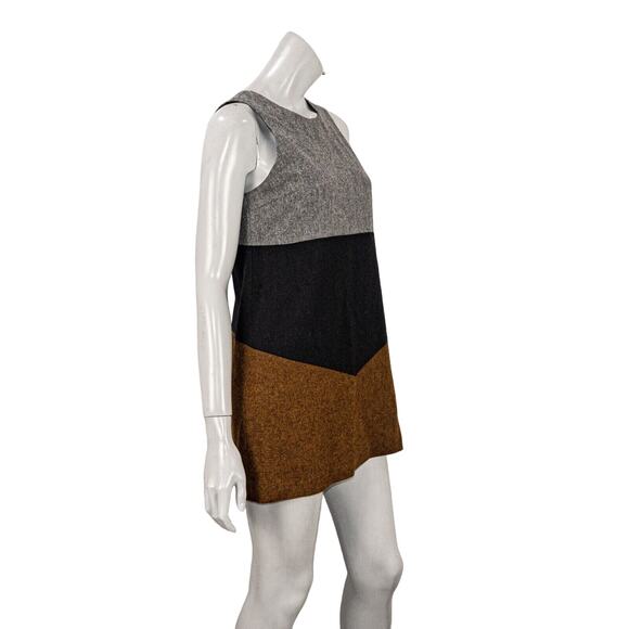 Samantha Pleet ColorBlock Mini Dress 100% Wool Women's size 4 - Picture 3 of 10